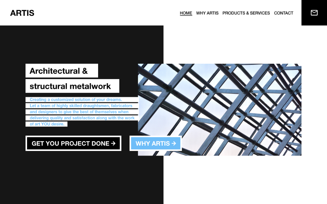  | Architectural & structural metalwork website. | London, UK